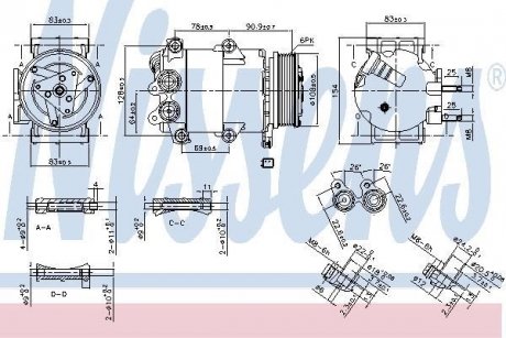 Компресор кондиціонера NISSENS 890392