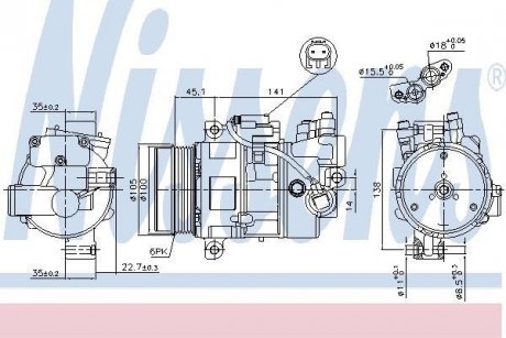 Компресор кондиціонера First Fit NISSENS 89043