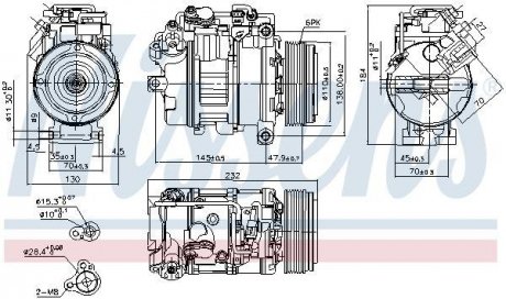 Компресор кондиціонера First Fit NISSENS 890628 (фото 1)