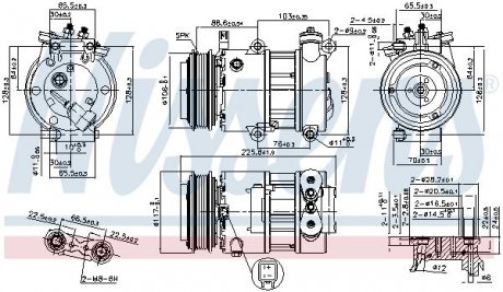 Компресор кондиціонера NISSENS 890664