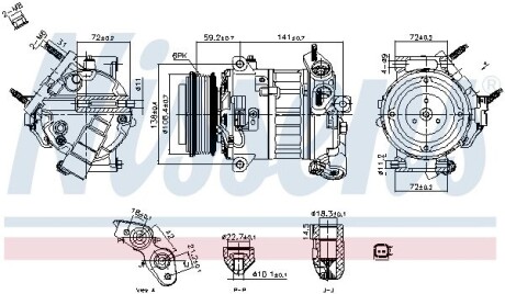 Компресор кондицiонера First Fit NISSENS 890796