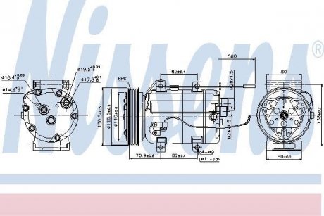 Компресор кондицiонера NISSENS 89101