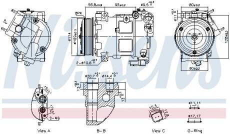 Компресор кондиціонера NISSENS 891094