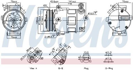 Компресор кондиціонера NISSENS 891152