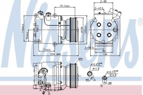 Компресор кондиціонера First Fit NISSENS 89233