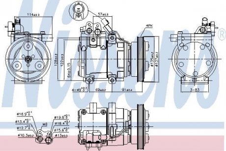 Компресор кондиціонера NISSENS 89274