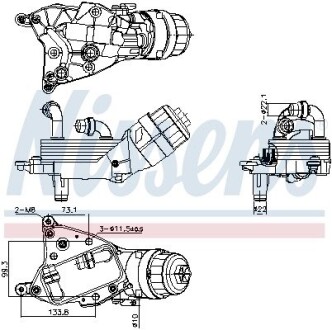 Радіатор охолодження оливи NISSENS 91349