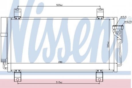 Конденсатор без хладогену NISSENS 940032