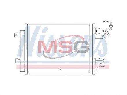 Радiатор кондицiонера NISSENS 940067