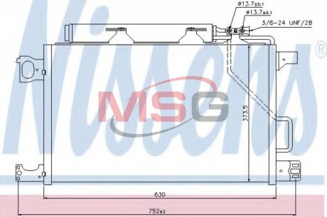 Конденсер кондиціонера NISSENS 940100