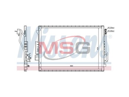 Радиатор кондиционера MERCEDES-BENZ S-CLASS (W221) 05-,S-CLASS купе (C216) 06- NISSENS 940137