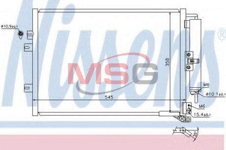 Конденсер кондиціонера NISSENS 940142