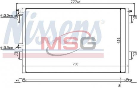 Конденсатор без хладогену NISSENS 940153