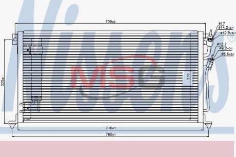 Радiатор кондицiонера NISSENS 940439