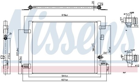 Конденсер кондиціонера NISSENS 941061