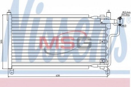 Радiатор кондицiонера NISSENS 94227