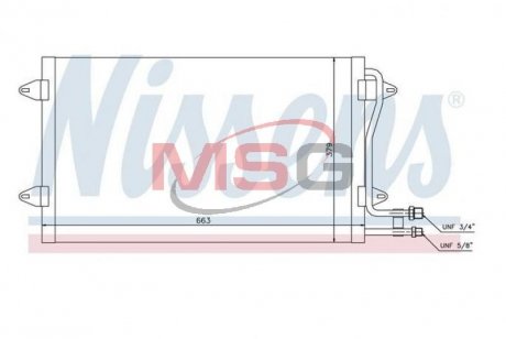 Радіатор кондиціонера NISSENS 94258