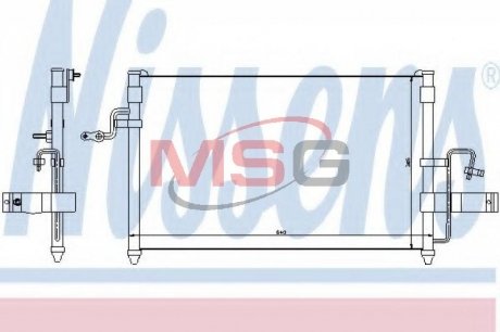 Конденсер кондиціонера NISSENS 94414