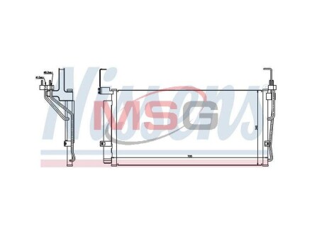 Радiатор кондицiонера NISSENS 94451