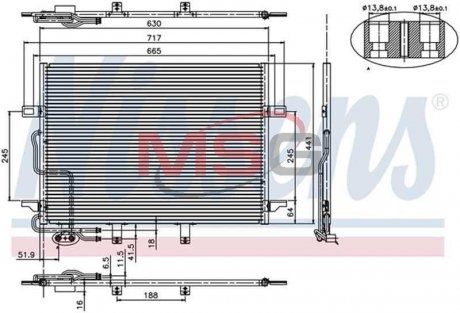 Радіатор кондиціонера NISSENS 94614