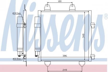 Конденсер кондиціонера NISSENS 94891