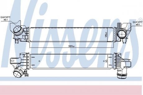 Радіатор наддуву NISSENS 96378