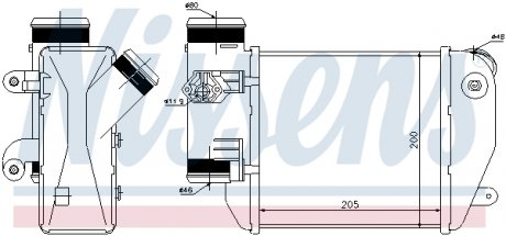 Радіатор наддуву NISSENS 96576