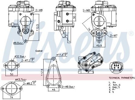 Клапан EGR NISSENS 98241