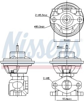 Клапан рециркуляції ВГ First Fit NISSENS 98479