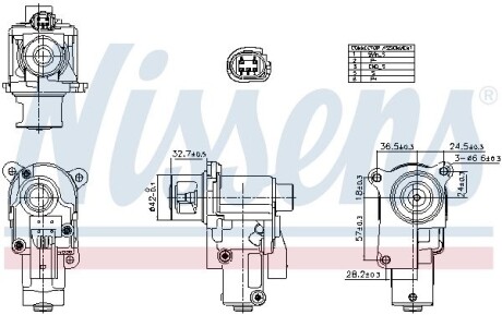 Клапан рециркуляції ВГ NISSENS 98552