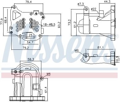 Радіатор відпрацьованих газів NISSENS 989313