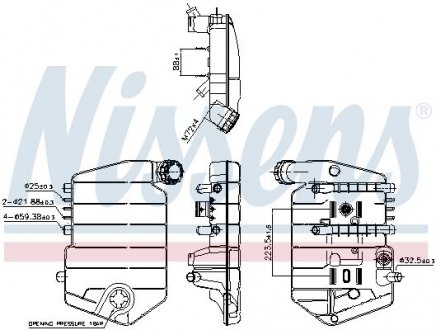 Компенсаційний бак, охолоджуюча рідина NISSENS 996024 (фото 1)