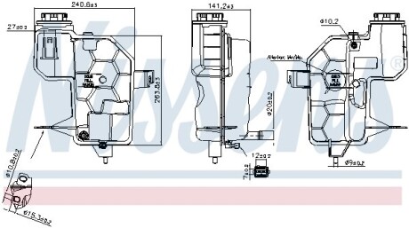 Розширювальний бачок NISSENS 996242