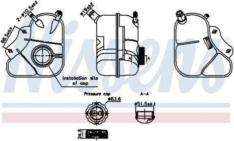 Розширювальний бачок NISSENS 996354