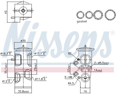 Клапан кондиціонера First Fit NISSENS 999428