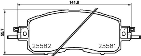 Колодки тормозные дисковые передние Nissan Teana 2.5 (13-) NISSHINBO NP2040 (фото 1)