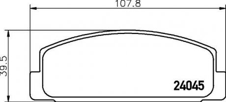 Колодки тормозные дисковые задние Mazda 626 1.8, 2.0 (97-02) NISSHINBO NP5011