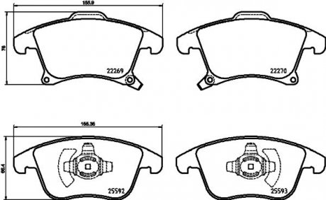 Колодки тормозные дисковые Ford Mondeo V (14-) NISSHINBO NP5079 (фото 1)