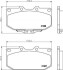 Колодки тормозные дисковые передние Subaru Impreza 2.0, 2.5 (00-07) NISSHINBO NP7012 (фото 1)