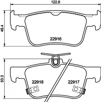 Колодки гальмівні дискові задні Honda Accord X (17-) NISSHINBO NP8061