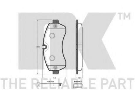 Колодки передні DB Sprinter/ VW Crafter 5T 06- (Brembo) NK 223364