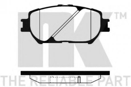 Гальмівні колодки дискові перед. Toyota Camry (V30) 2.0-3.0 V6 01- NK 224568