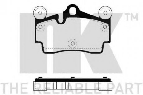 Гальмівні колодки дискові зад. VW Touareg 2.5 04-10 /Porsche Cayenne 3.2 02- NK 224773