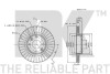 Диск гальмівний невентильований NK 312264 (фото 3)