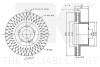 Диск гальмівний вентильований NK 343395 (фото 3)