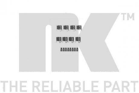 Комплект приладдя, накладка дискового гальма NK 79451748