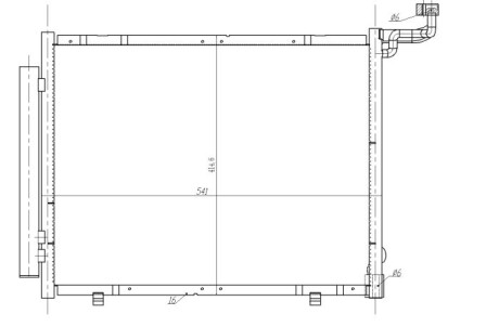 Радіатор кондиціонера NRF 350482