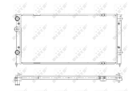 Радіатор охолодження двигуна NRF 58929