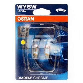 Лампочка WY5W жёлтая Diadem Chrome (2 шт) Daewoo Lanos/Sens OSRAM 2827 DC-02B