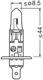 Автолампа галогенова 55W OSRAM 64150NBS-1BL